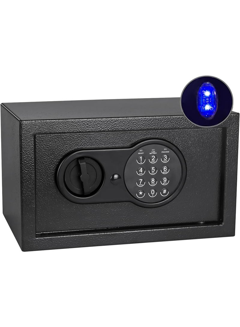 AoMige Safe Box, Size 31x20x18cm With Induction LED Light, Electronic Digital Security Safe with Steel Construction for Homes, Hotels, Offices - Image 1